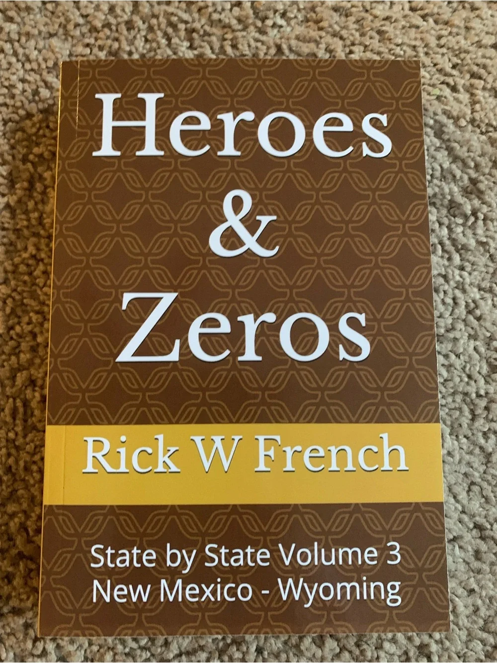 Heroes & Zeros Book - Brown & Yellow